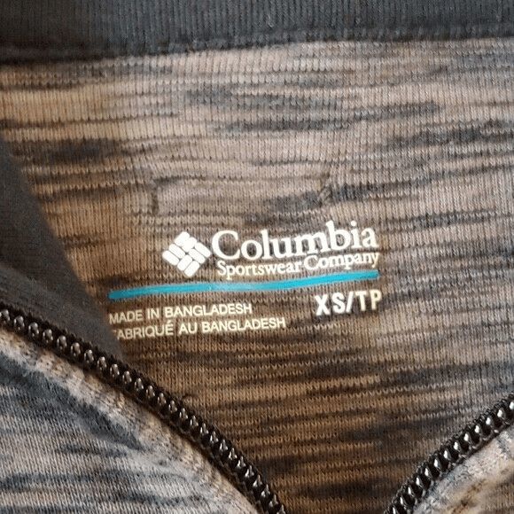 NEW Women's Size X-Small COLUMBIA Cotton Blend Coat Full Zip Grey 1676401-010 - Picture 3 of 6